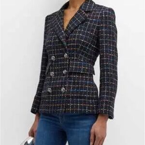 Veronica Beard Rumer Dickey Tweed Blazer